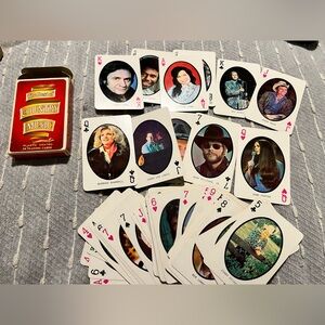 Country music artists playing cards 1979. Johnny Cash, Loretta Lynn and more
